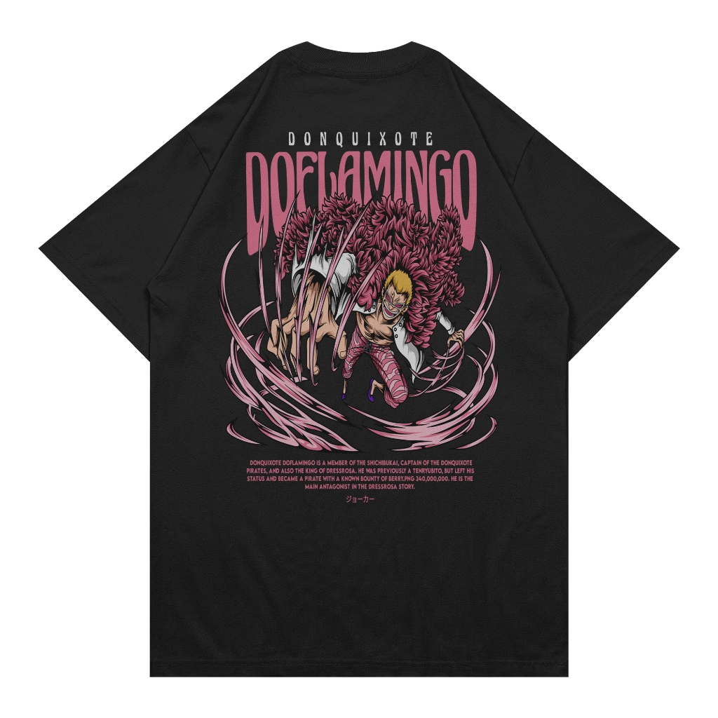 Kaos Baju Anime One Piece Donquixote Doflamingo Tshirt Distro Pria Premium