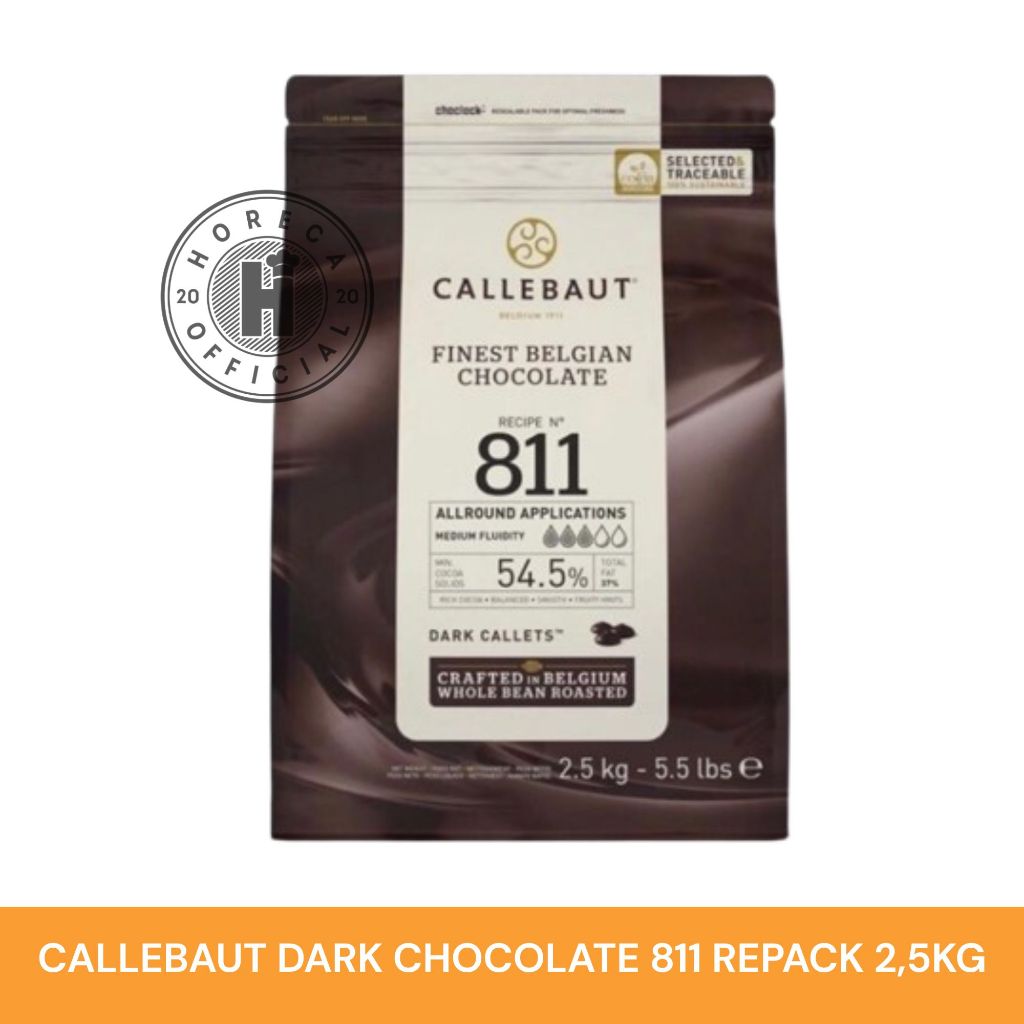 CALLEBAUT DARK CHOCOLATE 811 2,5KG / COKLAT CALLEBAUT 811 2,5 KG