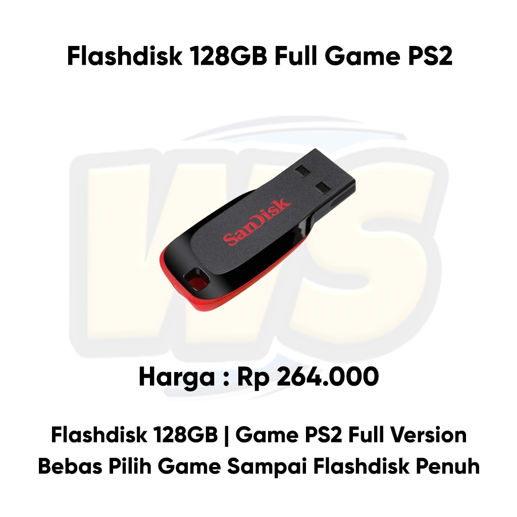 Flashdisk FD 128GB Full Game PS2