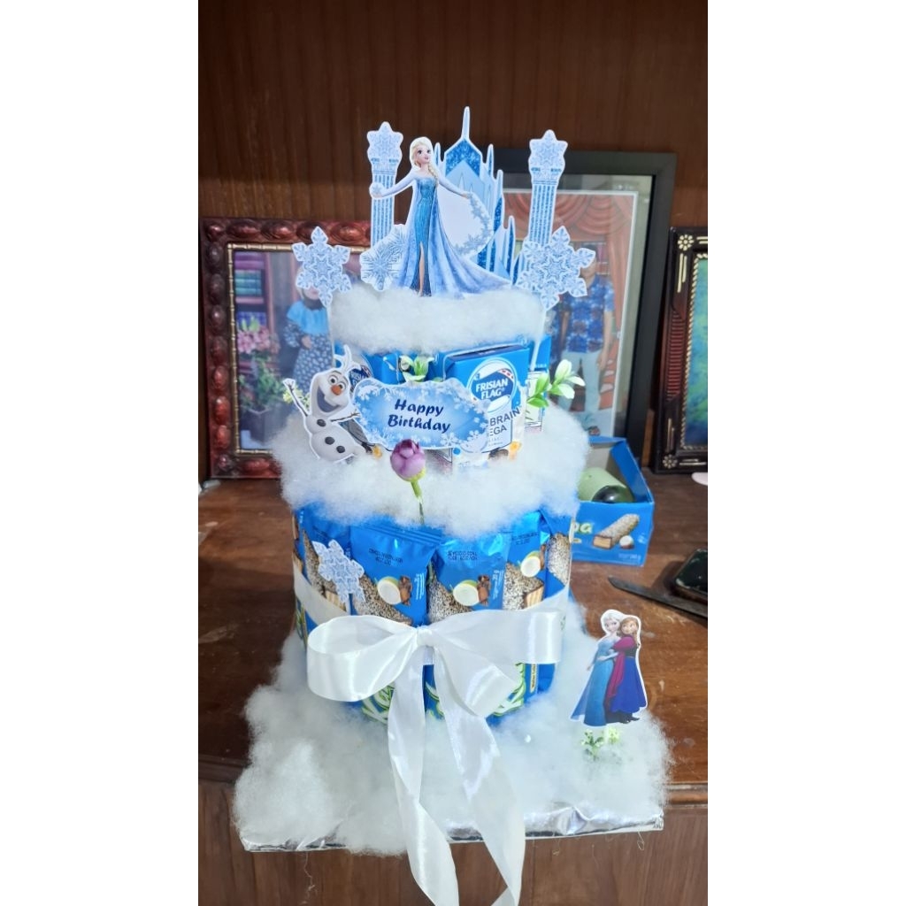 kue tart snack (animasi frozen )