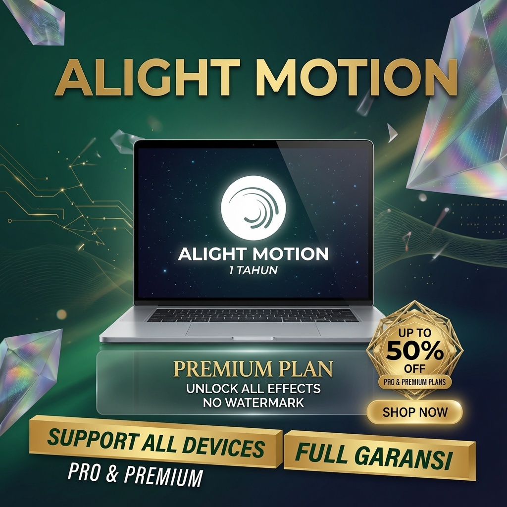 Alight Motion Premium PRO 1 TAHUN Bergaransi