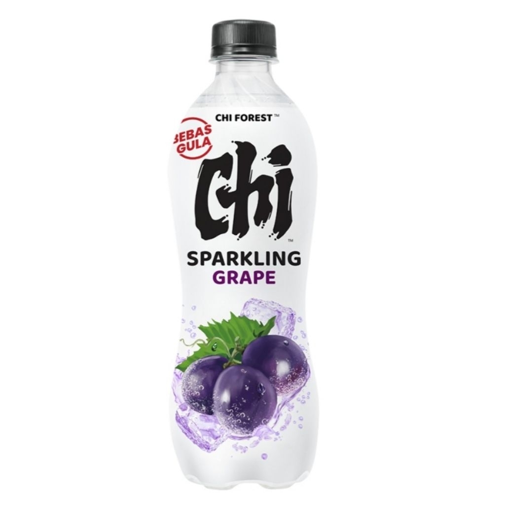 Chi Forest Sparkling Water 480ml / Grape / Lychee / Peach
