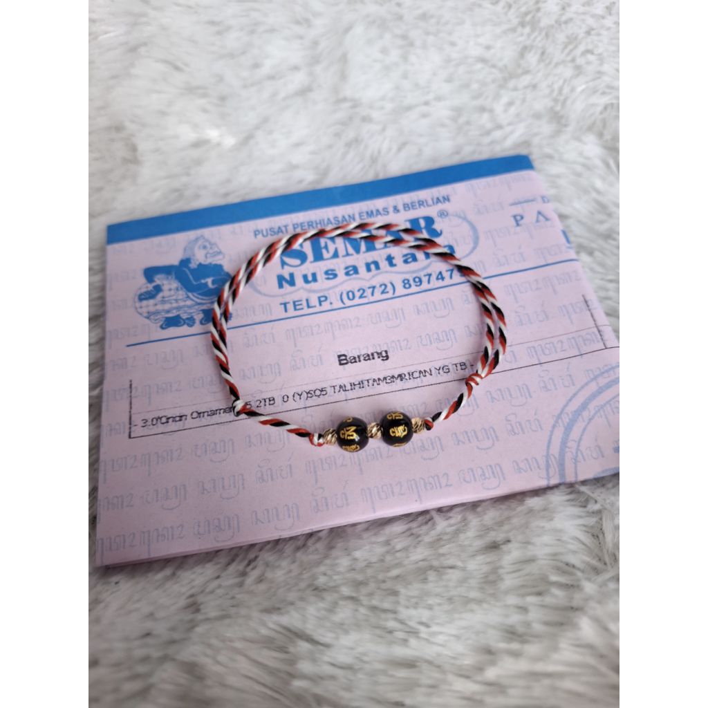 Gelang Tali Tridatu Emas 0,1gram Semar Nusantara