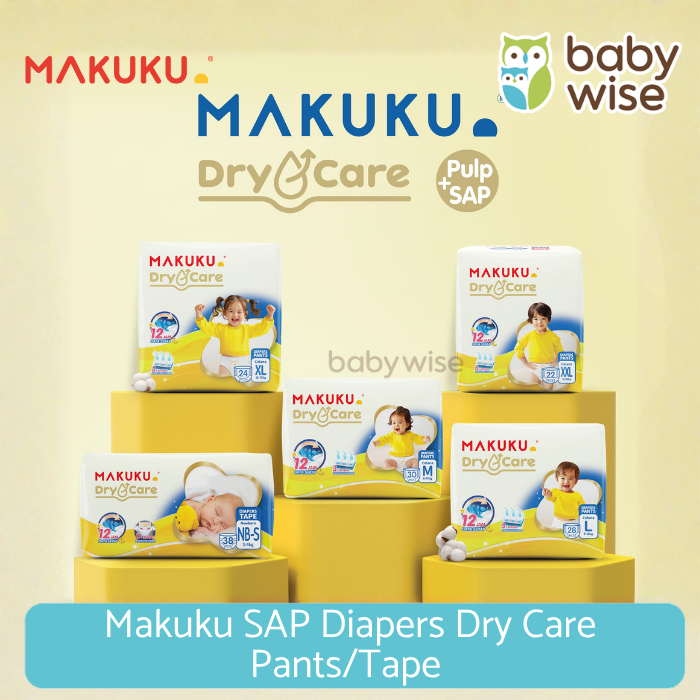 Makuku SAP Diapers Dry Care Pants/Tape  - Popok Anak Bayi
