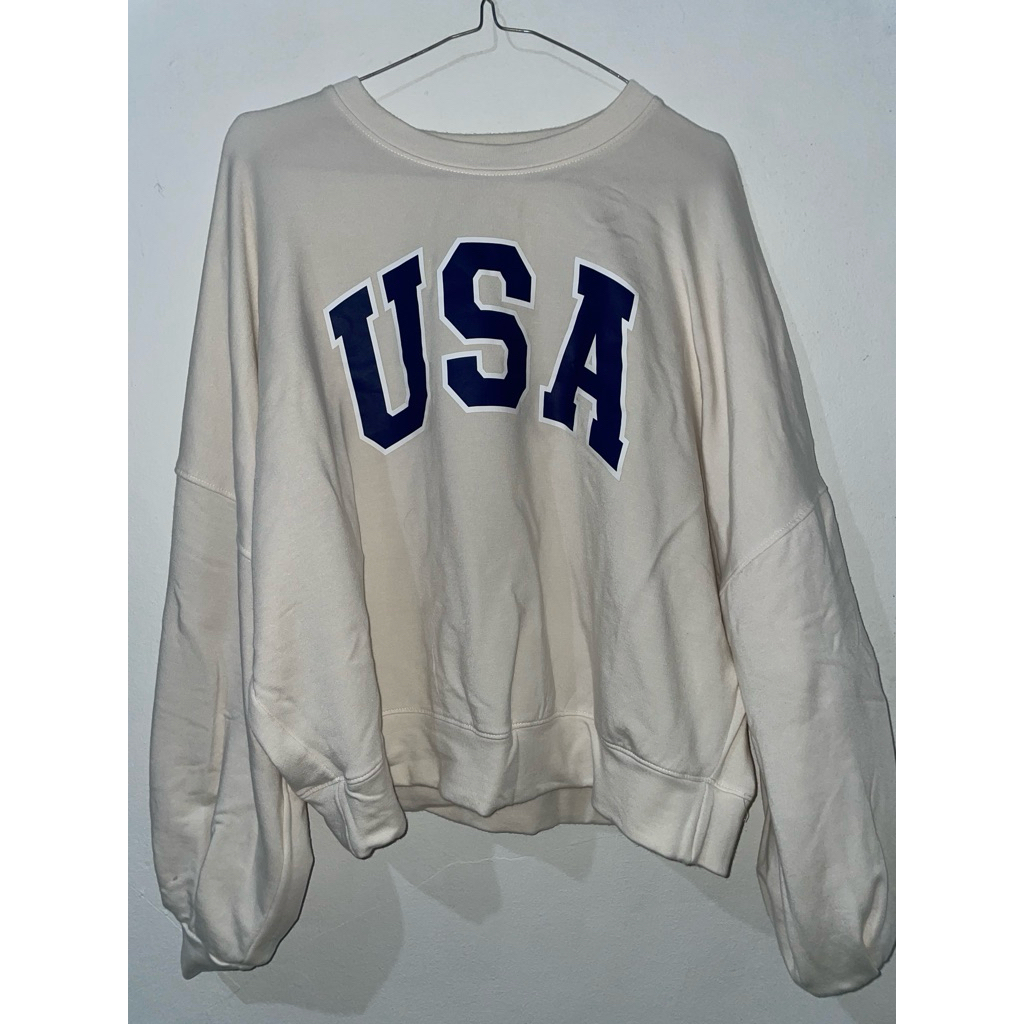PRELOVED CREWNECK / SWEATER USA IVORY
