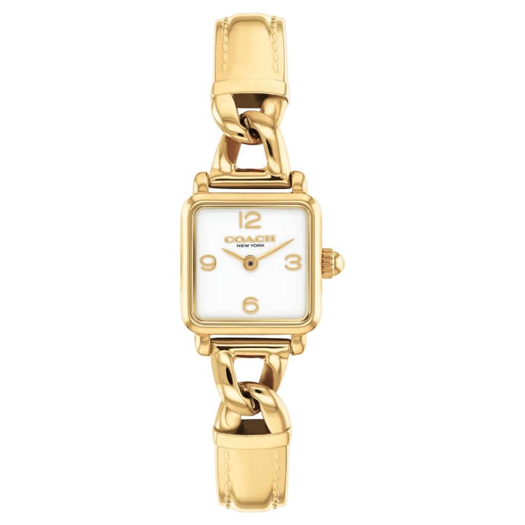 Galery Jam Tangan COACH CASS 14504669 Gold Stainless Steel Strap