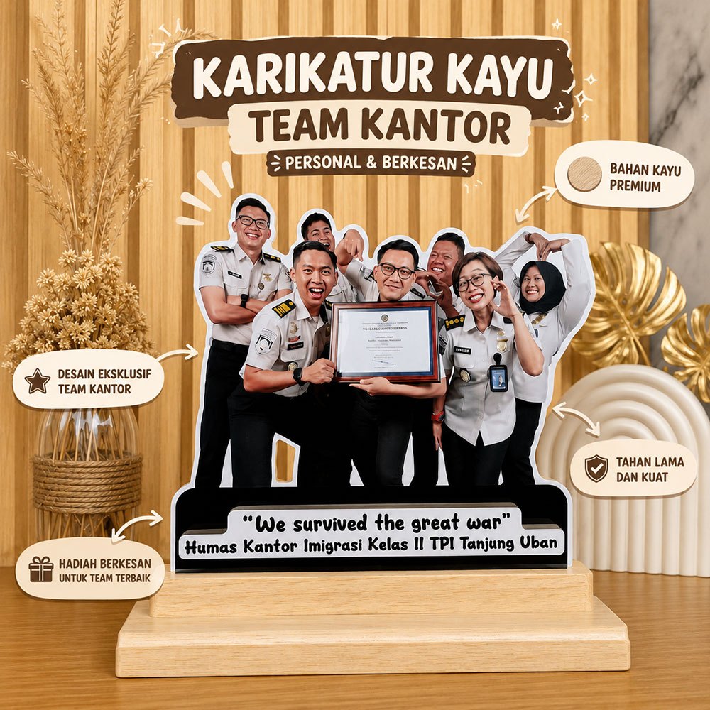 Hadiah Perpisahan Rekan Kerja Custom Foto Kado Kantor Hadiah Pensiun Kenang-Kenangan Atasan