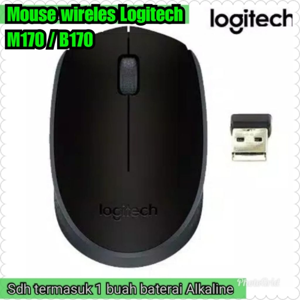 Mouse Wireles Logitech M170 Original Mouse tanpa kabel Logitech Mouse tanpa kabel Komputer laptop