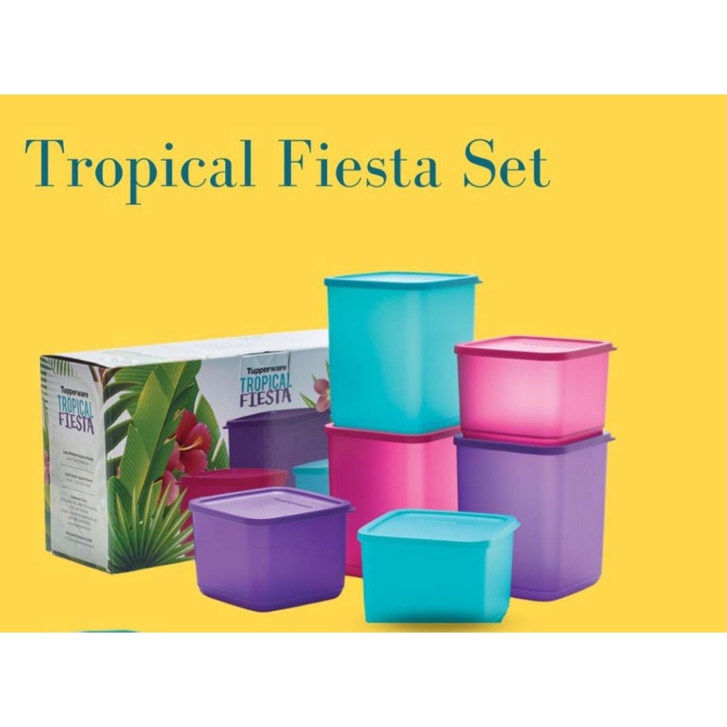 Tropical Fiesta Tupperware Toples