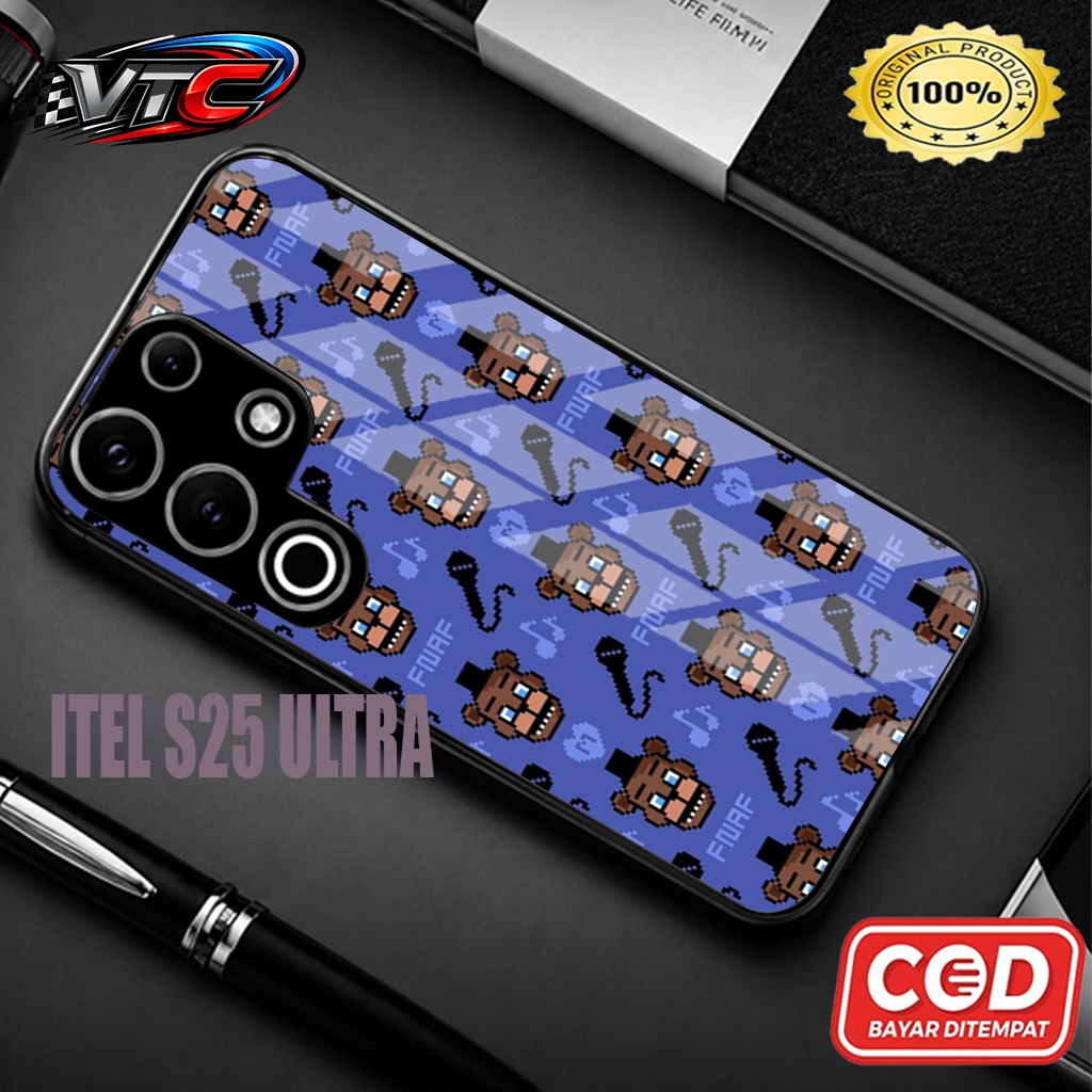 Casing HP Premium Glossy Hardcase Full Print HD Anti Lecet Anti Pudar Motif Fnaf untuk Itel A80/A70/
