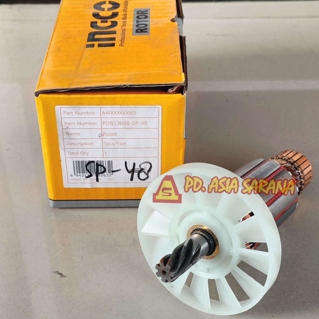 Armature Jack Hammer INGCO PDB13008-SP-48 Angker Rotor AA000000005