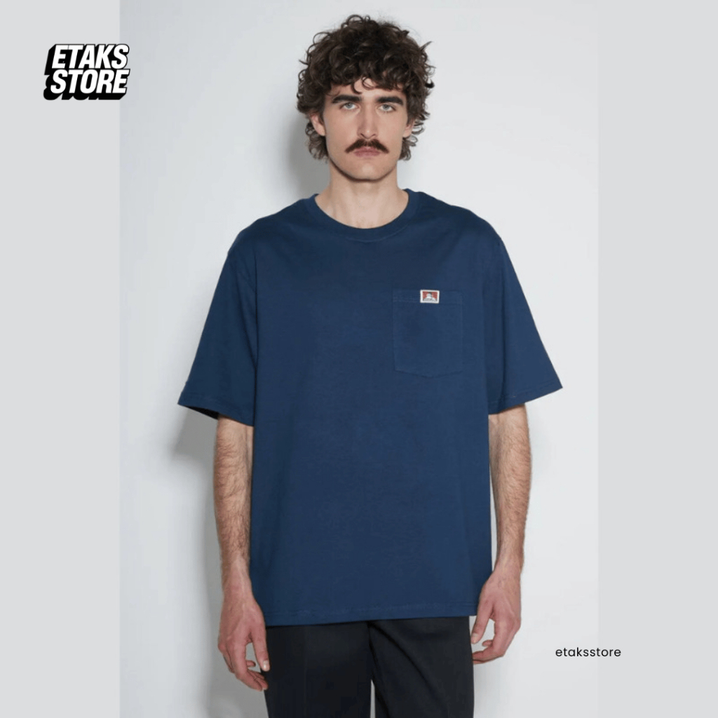 Kaos Ben Davis Heavy Duty Short Sleeve Pocket Tee | Shirt Casual Work Formal | Import USA | Original