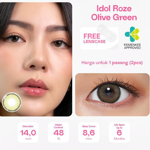 New Softlens Princess - Idol Roze Olive Green