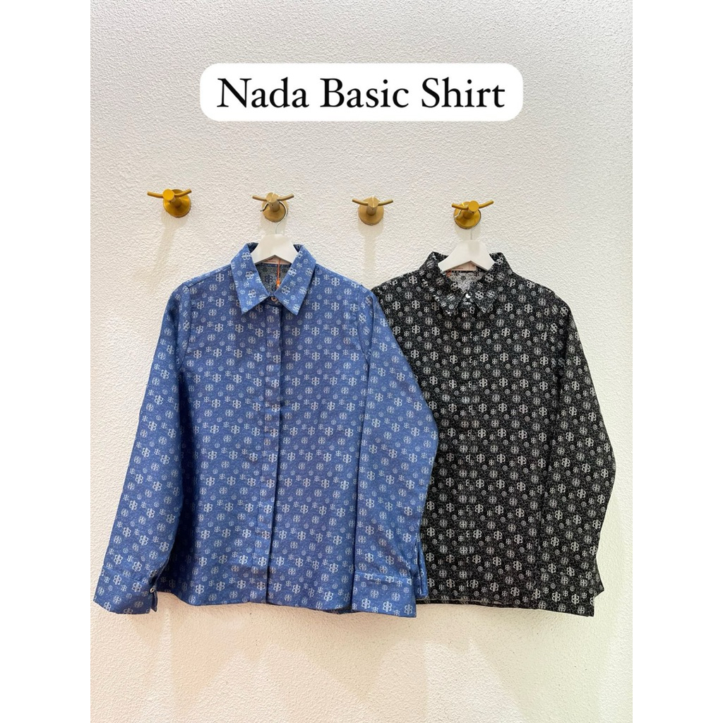 Nada Puspita - Nada Basic Shirt Monogram Denim