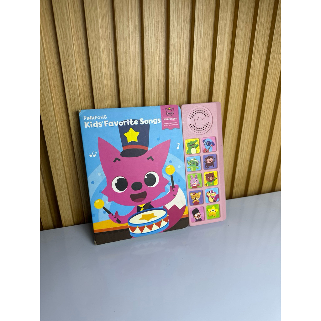 Buku Anak Pinkfong kids favorite songs Sound Book Board Book Musik Bahasa Inggris