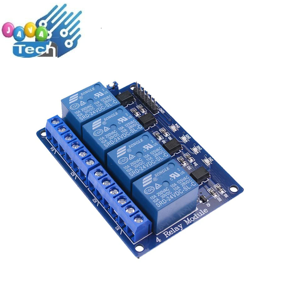 Modul Relay 4 Channel Ch 24V 220V AC Module optocoupler