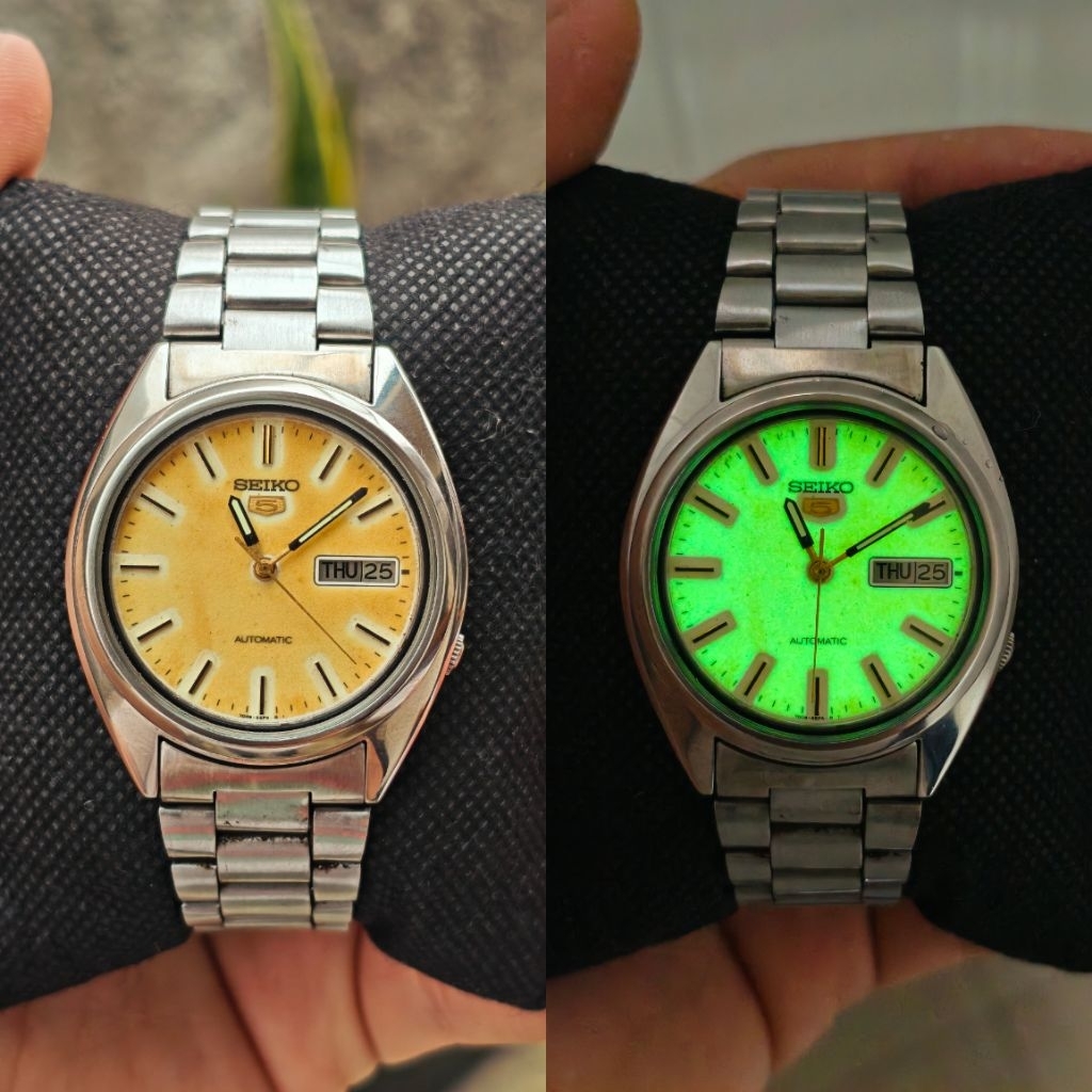 FOR SALE SEIKO 5 Full lume Yellow Dial – Cal. 7009-3040 ALL ORIGINAL
