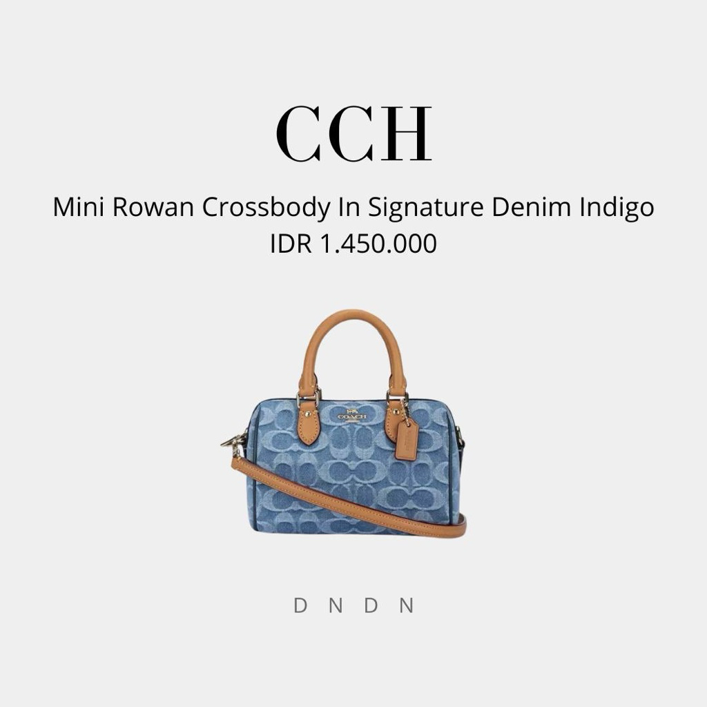 Mini Rowan Crossbody In Signature Denim Indigo