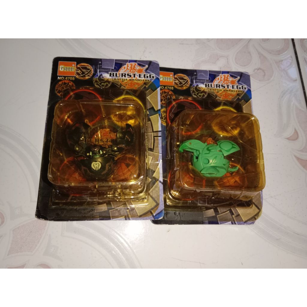 bakugan phoenix hijau Shredder serpent raptor 1paket 2pc battle brawlers burst egg