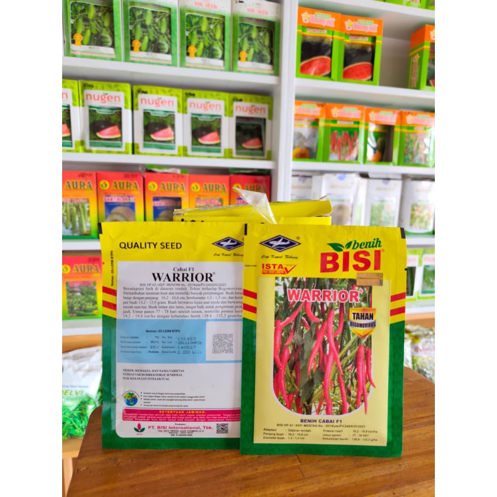 Benih Cabai Besar WARRIOR - 10 Gram - Bibit BISI F1