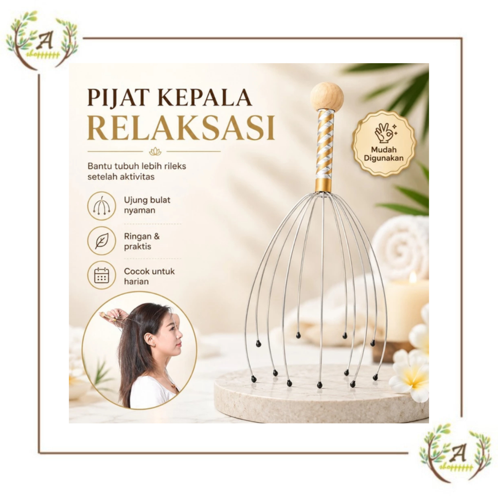 alat pijit kepala pijat head massage refleksi peralatan pijat kepala terapi kesehatan terapi refleks