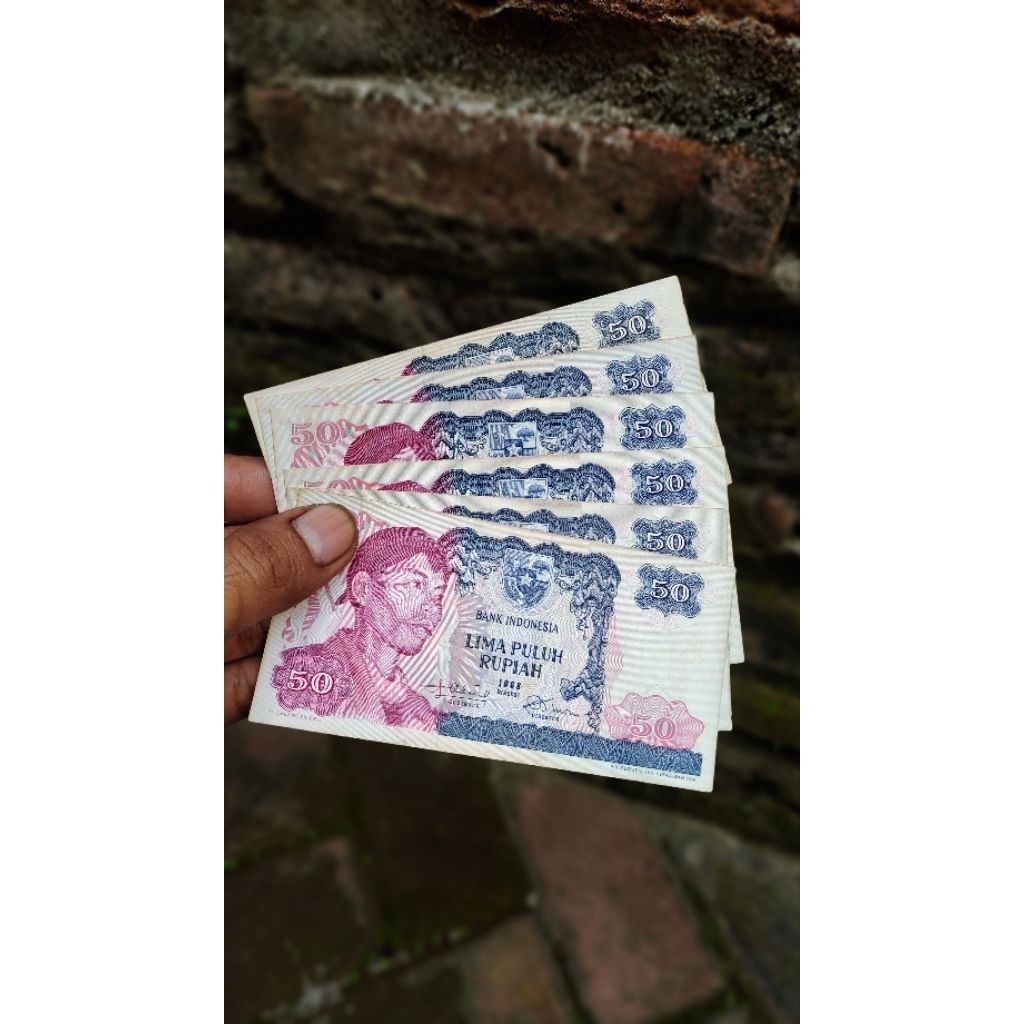 Duit Kuno Asli Indonesia Rp 50 rupiah seri Sudirman 1968 || Kondisi Baik Di 100% Original