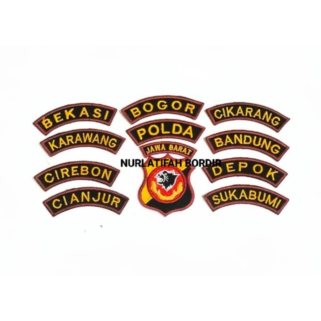 EMBLEM/LOGO BORDIR POLDA JAWA BARAT