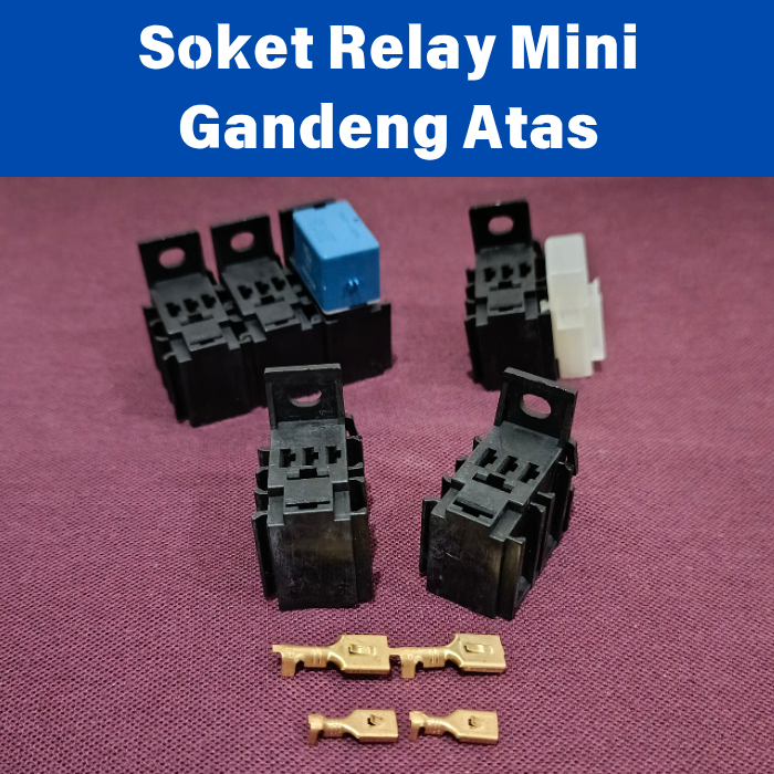 Soket Relay Mini / Soket Relay Mini Bangku Gandeng Atas Bahan Nylon
