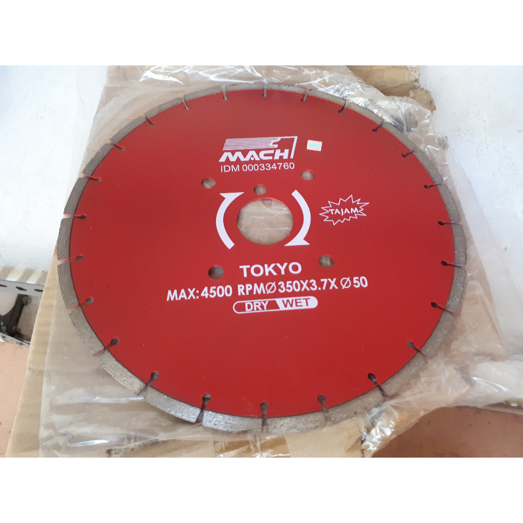 Cutting Disc Tokyo Mach Diamond Wheel 14 inch 350 x 3.6 x 50mm
