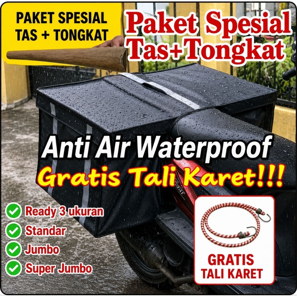 Obrok Motor Bronjong Tas Obrok Motor Anti Air Ukuran Jumbo Keranjang Motor Tas Kurir Paket