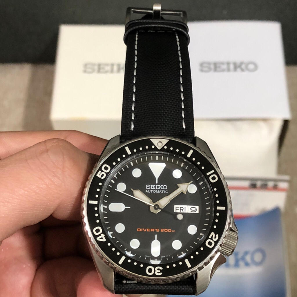 Seiko SKX007 Original Fullset Diver Automatic Watch Black