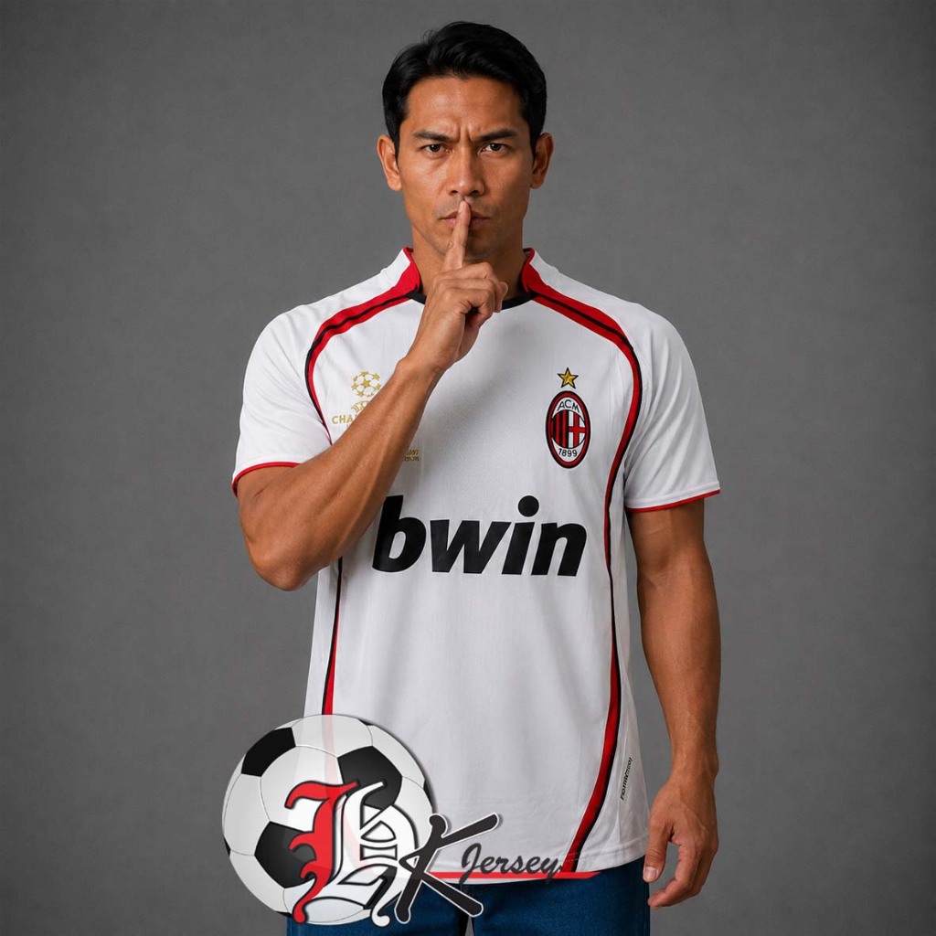 JERSEY BOLA RETRO MILAN AWAY 2006/2007