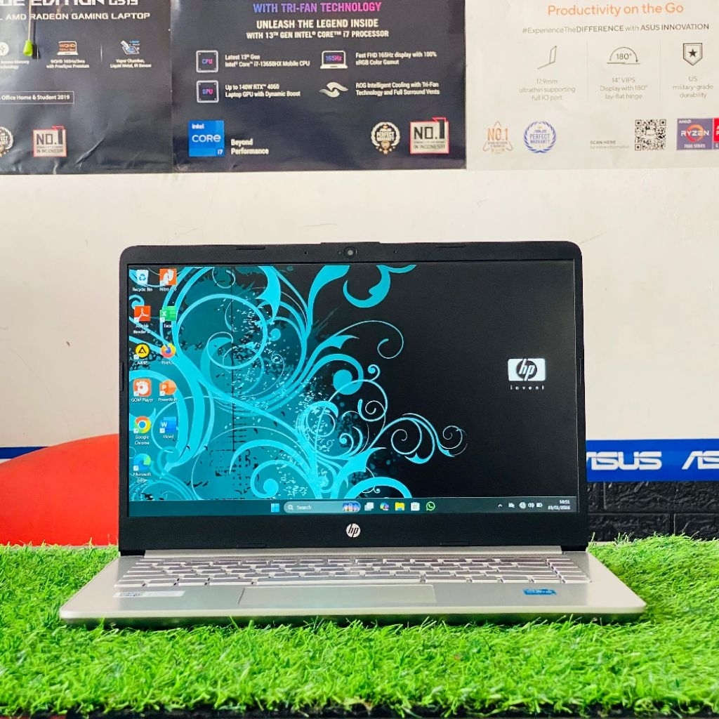 Laptop Second Murah HP 14s-DQ5115TU (Intel Core i3-1215U) | RAM 8GB / SSD 512GB NVMe