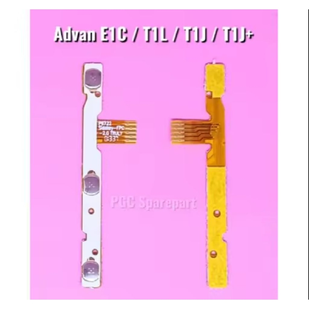 Flexible Konektor Connector Volume Power On Off Original Advan E1C T1L T1J T1J+ E1C Pro Plus