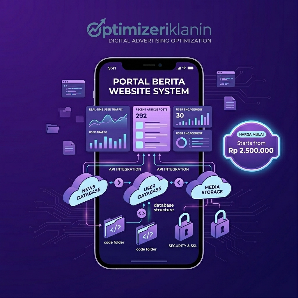 Jasa Website Portal Berita - Web Media Berita Online SEO Friendly