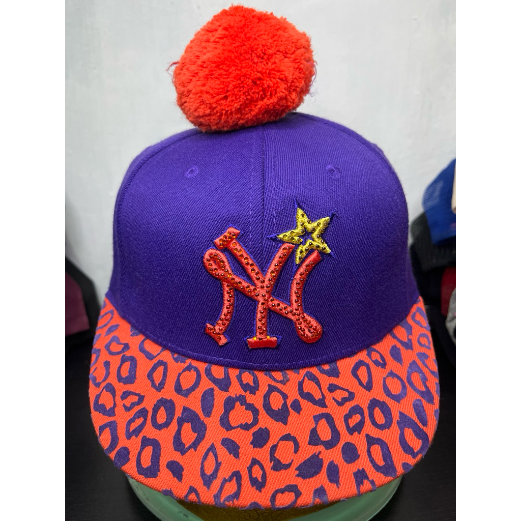 Preloved topi MLB NY bordir visor pendek original MLB