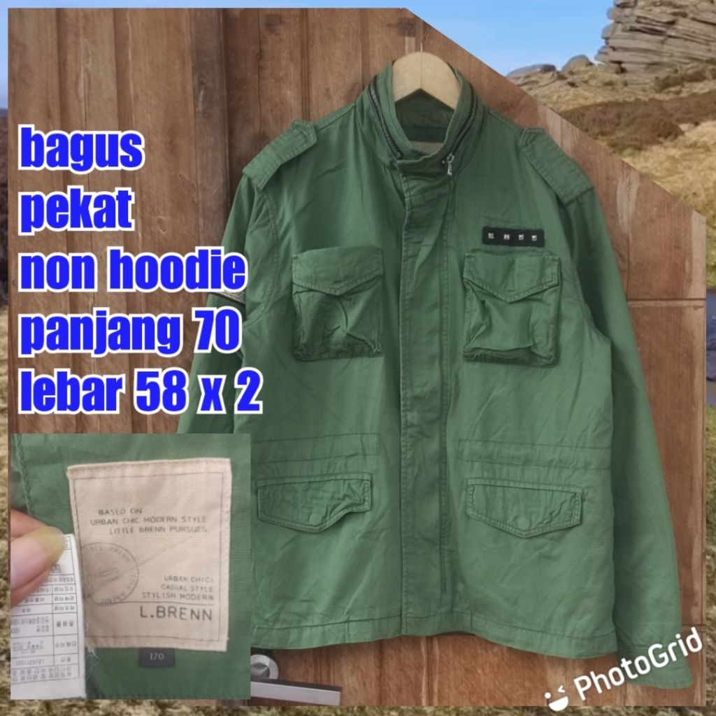 jaket parka army military green hijau m65 fashion L Brenn