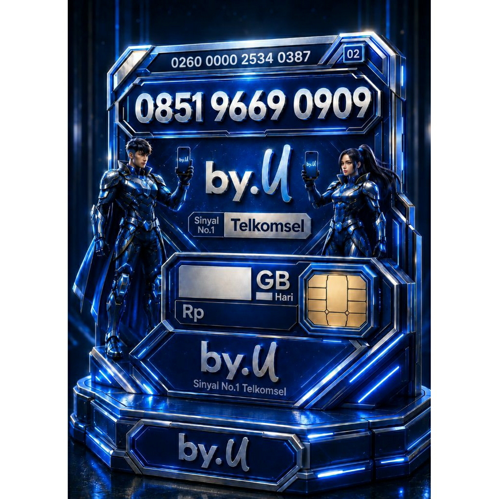 TELKOMSEL BYU CANTIK NOMOR PILIHAN NOMOR HOKY ABAB 9669 0909
