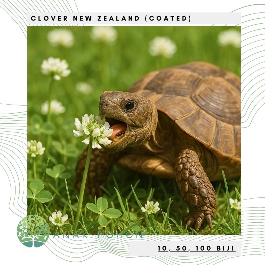 Benih Bibit Biji - Clover New Zealand (Coated) Dutch Clover True Irish Shamrock White Clover Cover C