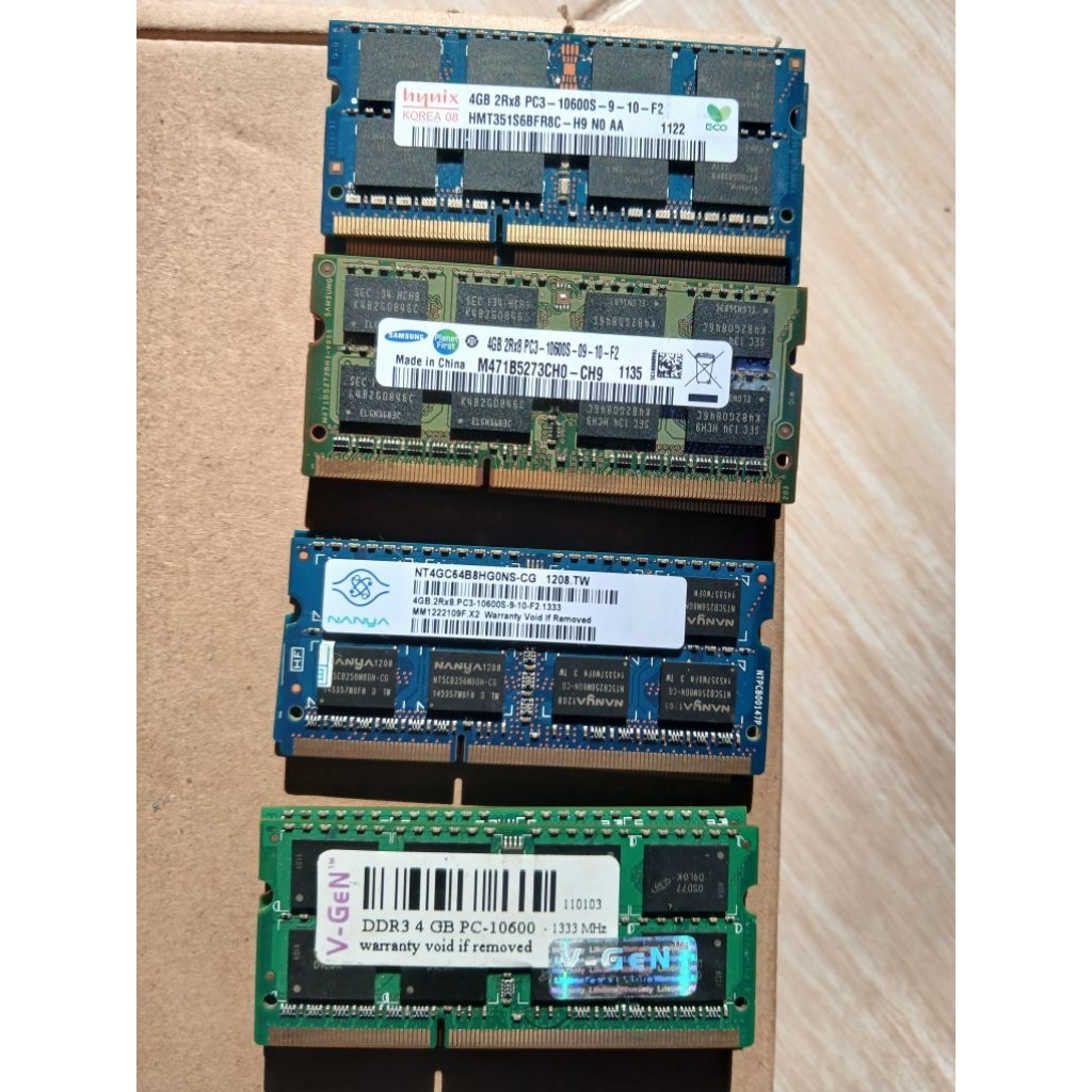 RAM LAPTOP DDR3 4GB PC3-10600S 1333MHz SODIM Original copotan