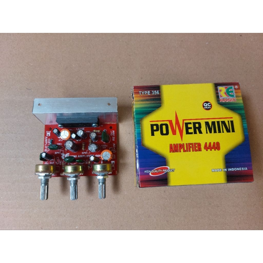 Kit Amplifier LA4440 Mono Plus Tone Control