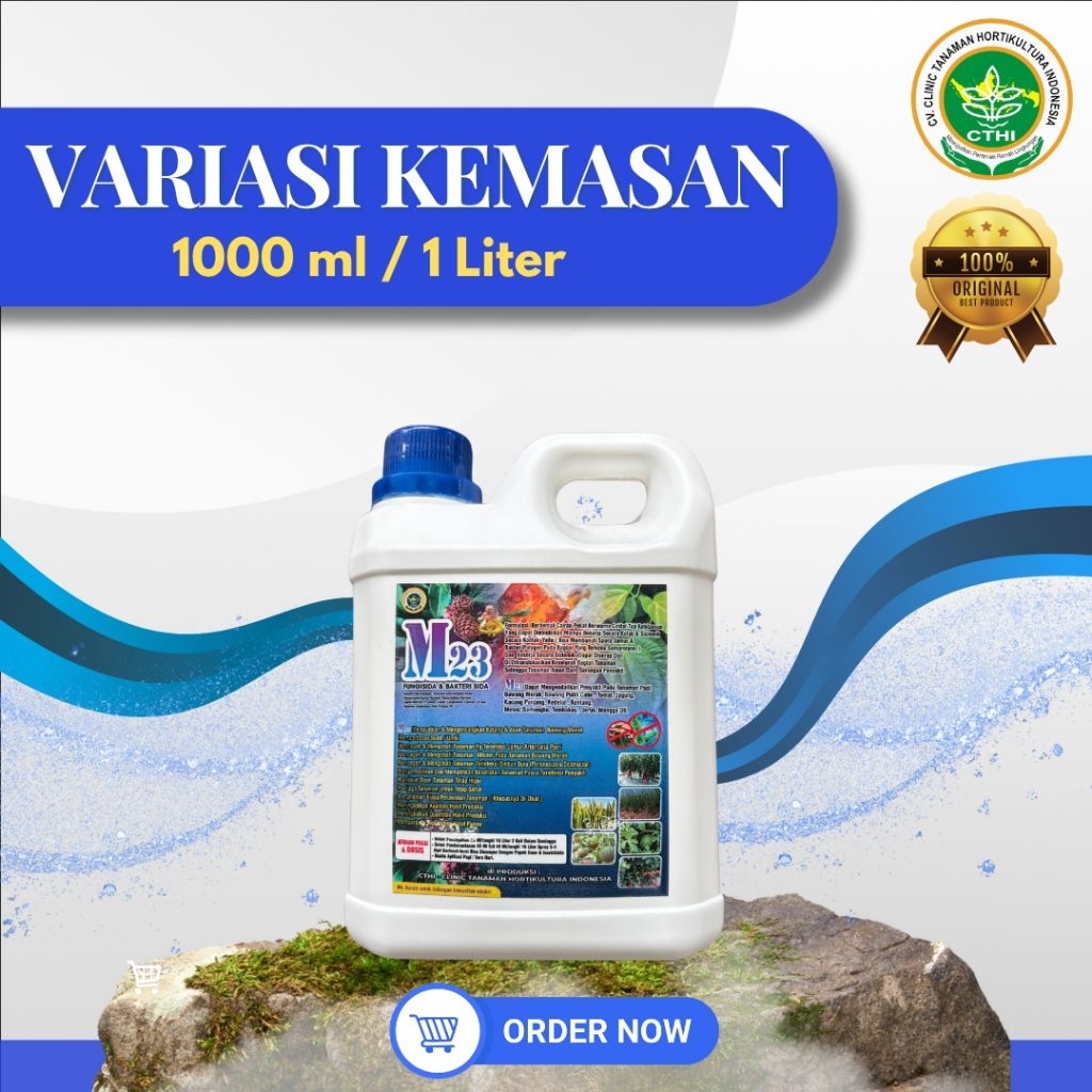 M23 CTHI FUNGISIDA dan BAKTERISIDA NABATI 1000 ML/1 Liter Fungisida Kontak Sistemik Atasi Jamur dan 