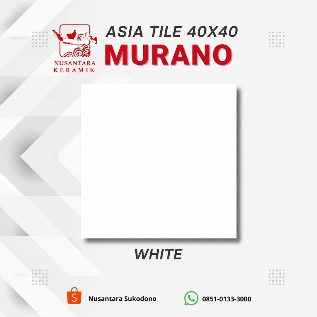Asia Tile Murano white 40x40 KwC