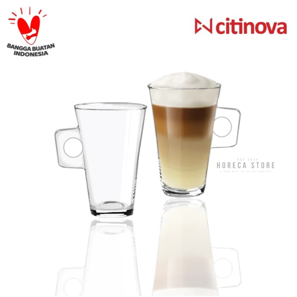 Gelas beling 250ml bergagang - Gelas kopi gayo bergagang