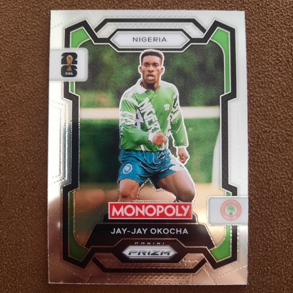 Kartu Panini Prizm Monopoly World Cup 2026 Jay-Jay Okocha