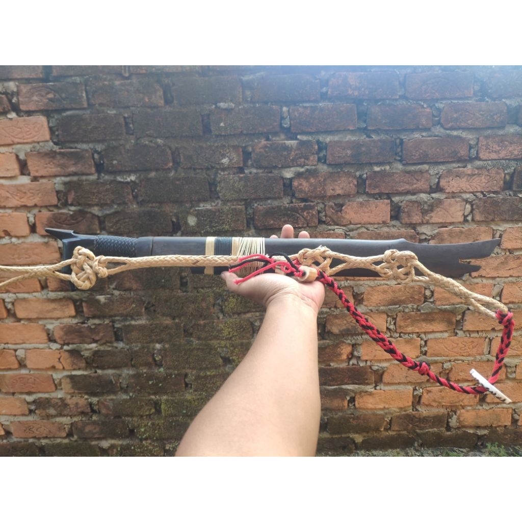 Mandau Tampilan Motif Tunggur 40 Cm