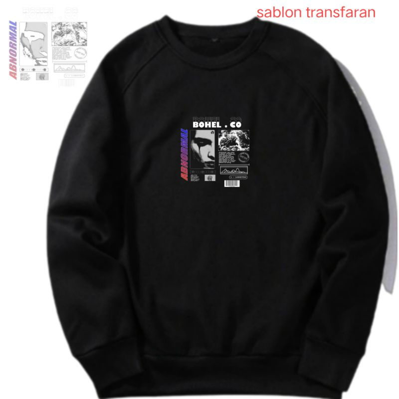 ((BAYAR DITEMPAT))JUMBOM-XXXL SWEATER PRIA CREWNECK ABNORMAL/jaket distro/sweater pria