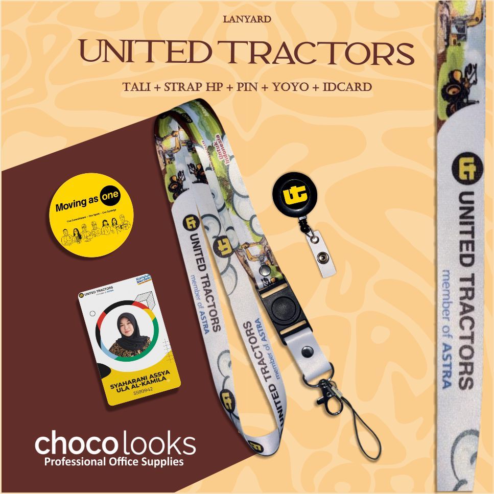 Tali IDcard United Tractors | Lanyard UNITED TRACTORS [ READY STOCK ]