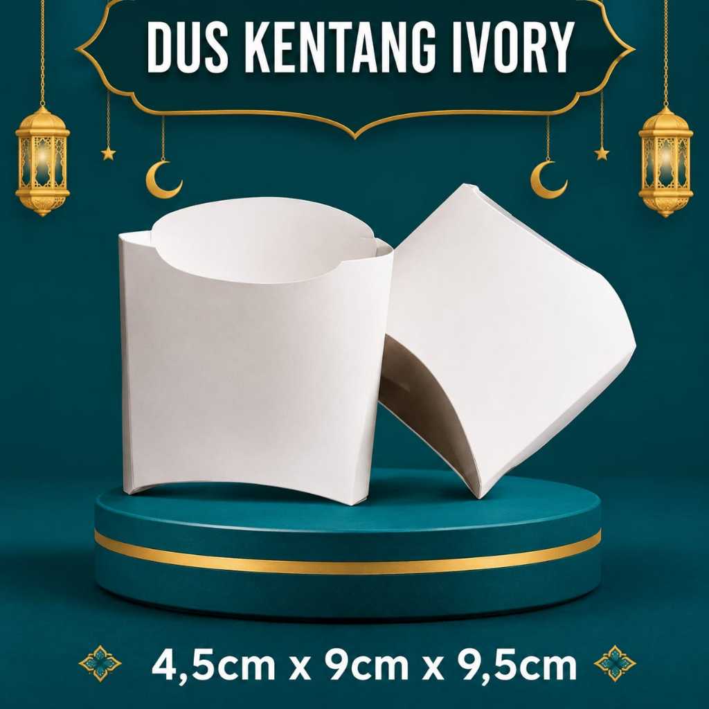 Box ivory Kentang Goreng, Box Kentang Goreng, Kemasan Kentang Goreng / french fries laminasi termura