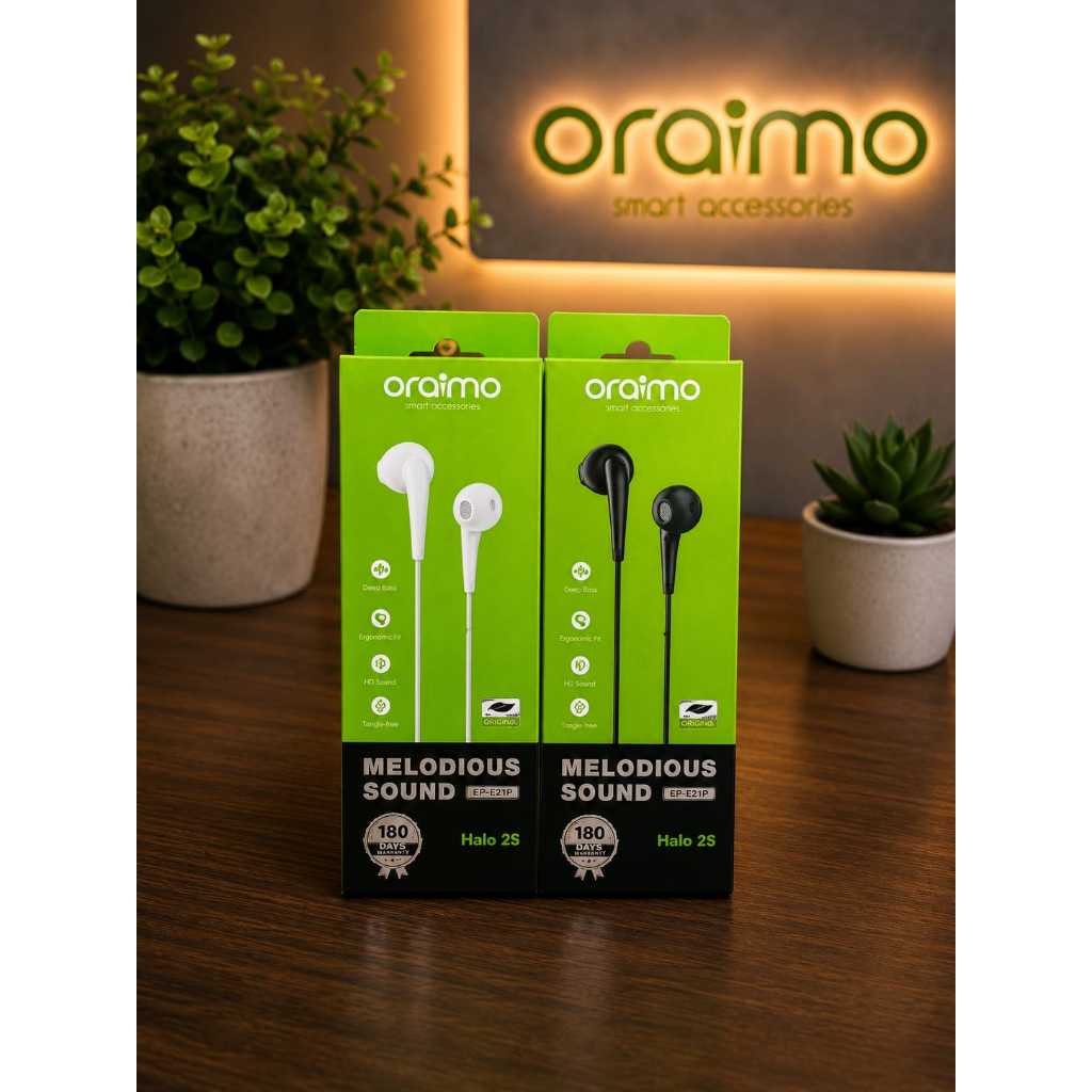 Handsfree Earphone Oraimo OEP-E21P Headset Oraimo Melodius Sound With Mic